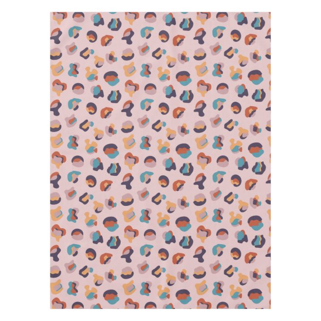 Mantel Leopard Animal Pink Moderno (Anverso)