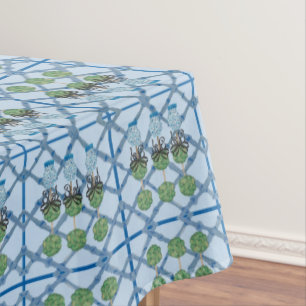 Mantel Leopard Chinoiserie Blue Ginger Jar Topiary