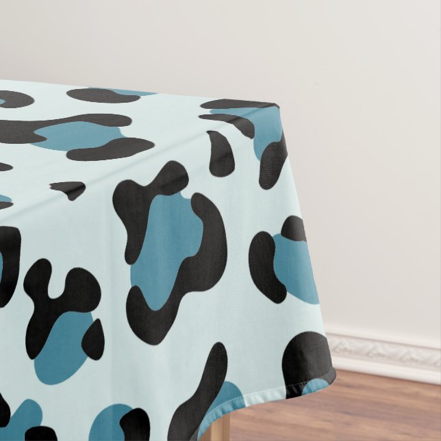 Mantel Leopard Print, Leopard Spots, Blue Leopard (In Situ)