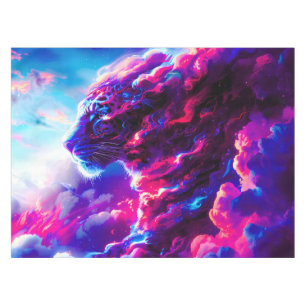 Mantel Leopardo Cósmico Futurista de Neón