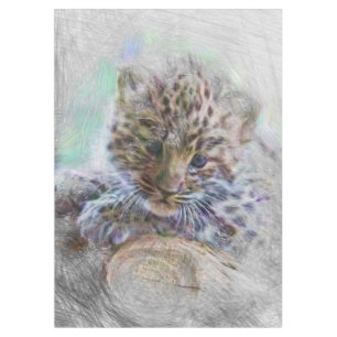 Mantel leopardo de bebé de animales artísticos