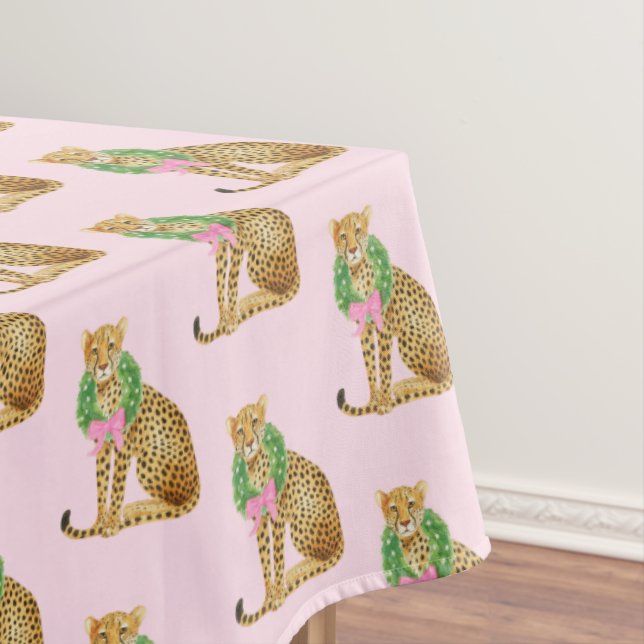 Mantel Leopardo de Corona de Navidad  (In Situ)