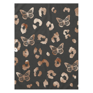 Mantel Leopardo de mariposa negro