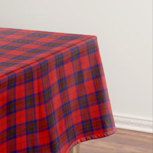 Mantel Leslie tartan azul púrpura