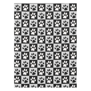 Mantel Leyes y patas blancas negras