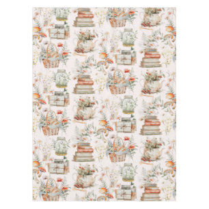 Mantel Libro Patrón Caprichoso de Floral de Champiñón Cot
