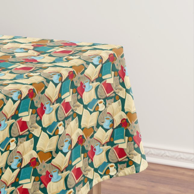 Mantel Libros y gatos (In Situ)