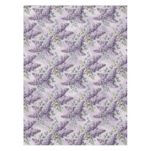 Mantel Lilas Flores de Lila Verde Salvia Lavanda Polvorie