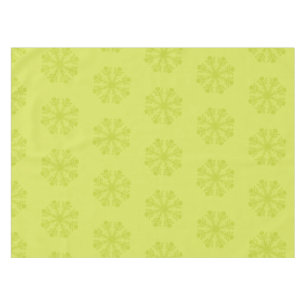Mantel Lime Snowflakes sobre el manto de los Navidades de