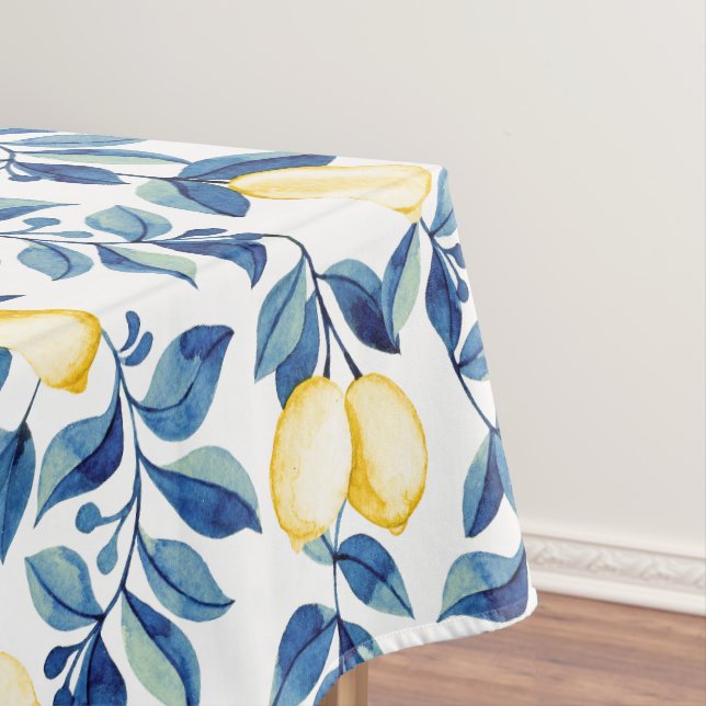 Mantel Limón Acuarela Azul (In Situ)