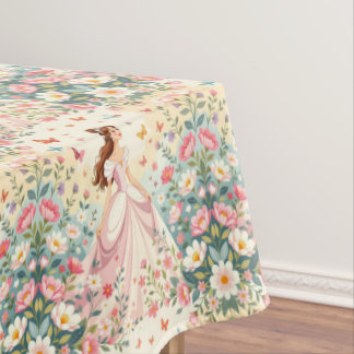 Mantel Linda princesa con mariposas
