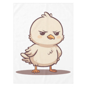 Mantel Lindo Pájaro Bebé Gruñón Divertido Dibujo Kawaii