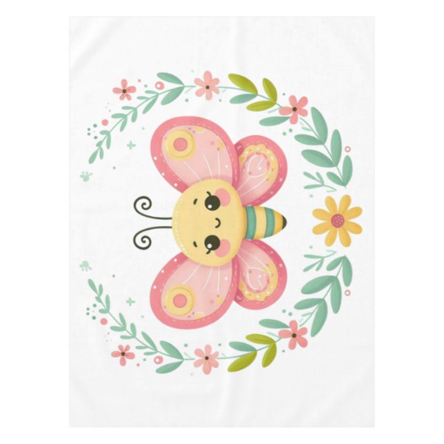 Mantel lindo, primavera/mariposa (Anverso)