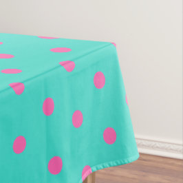 Mantel Lindos lunares azules turquesa rosa