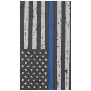 Mantel Línea Azul delgada - Oficial de policía - Bandera 
