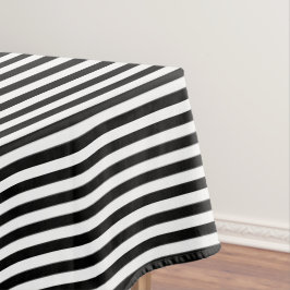 Mantel Línea de negro y blanco
