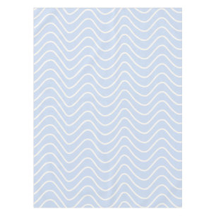 Mantel Línea mínima Patrón Chevron Luz de la costa Azul