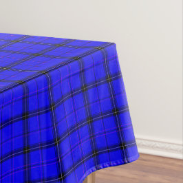 Mantel Líneas de algodón y negro | Country Blue Tartan Pl