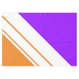 Mantel Líneas diagonales blancas de carreras naranja bril