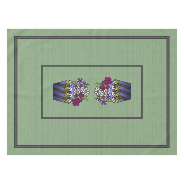 Mantel Lirio Vase 52" x 70" (Frente (Horizontal))