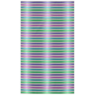 Mantel Listas multicolores de cinta rosa azul turquesa pú