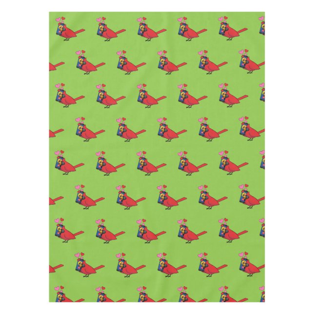 Mantel Llamadas Cardinal Bird Love Mating (Anverso)