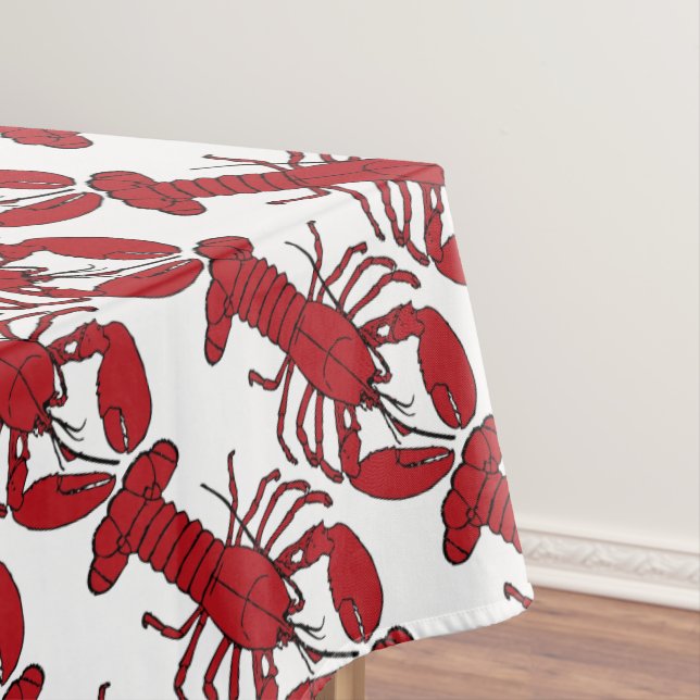 Mantel Lobster Tableclol Spring Retro (In Situ)