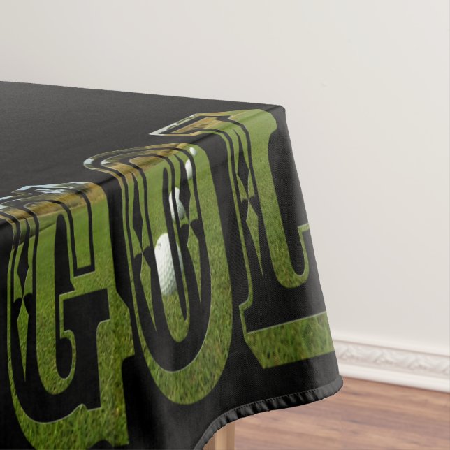 Mantel Logo De Green Golf Con Bolas, (In Situ)
