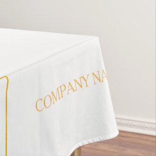 Mantel Logotipo de negocio de oro blanco