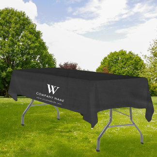 Mantel Logotipo de tienda emergente de proveedor negro em