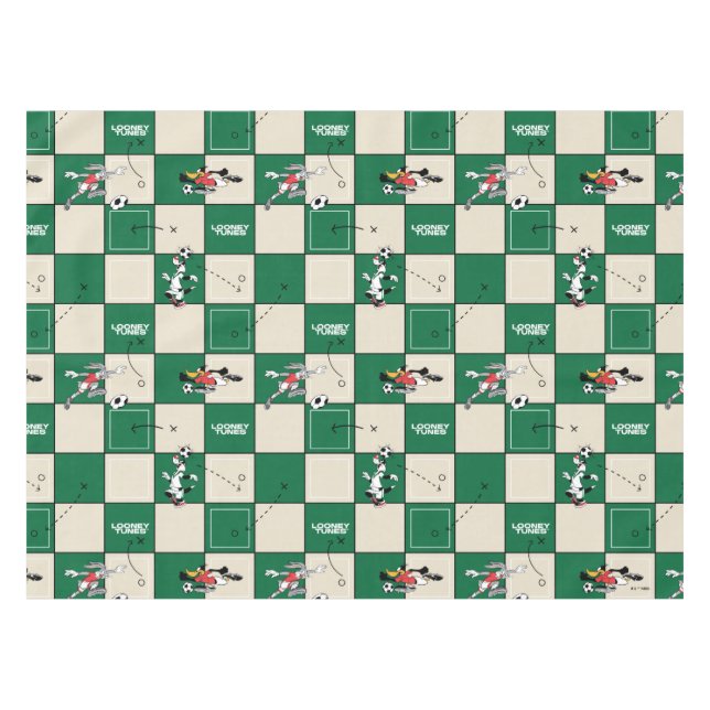 Mantel LOONEY TUNES™ Soccer Grid Pattern (Frente (Horizontal))