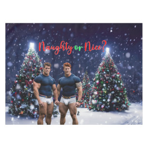 Mantel Los árboles de Navidad brillantes de SlipperyJoe d