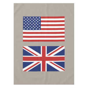 Mantel Los E.E.U.U. y banderas BRITÁNICAS