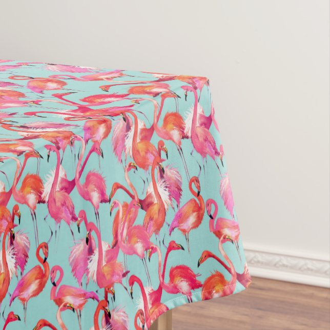 Mantel Los flamencos de la acuarela recolectaron 2 (In Situ)