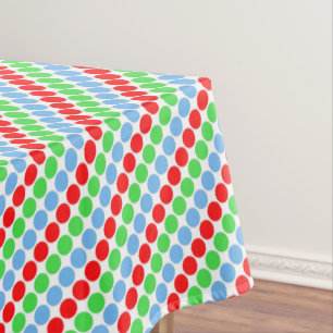 Mantel Los grandes puntos de polka multicolores retro ses