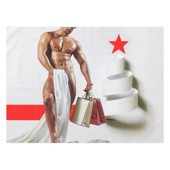 Mantel Los Navidades de SlipperyJoe compran papel blanco  (Frente (Horizontal))