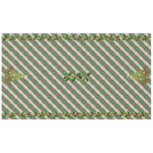 Mantel Los navidades roban blanco y verde con rojo