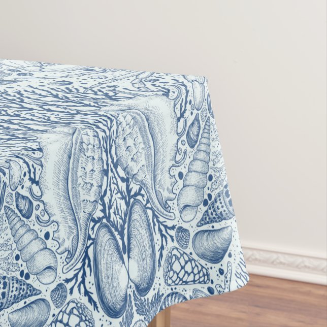 Mantel Los tesoros de la playa en azul (In Situ)