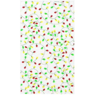 Mantel luces de árbol de navidad sin costuras brillantes