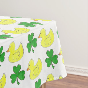 Mantel Lucky Duck Irlandés Shamrock Clover Rubber Ducky