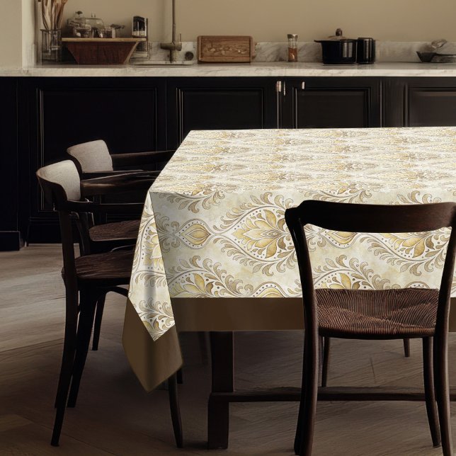 Mantel Lujoso estético victoriano Damask Classic (Luxurious Victorian Damask Classic Aesthetic Tablecloth)