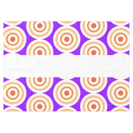 Mantel Luminoso Naranja morado barnizado arte blanco tira