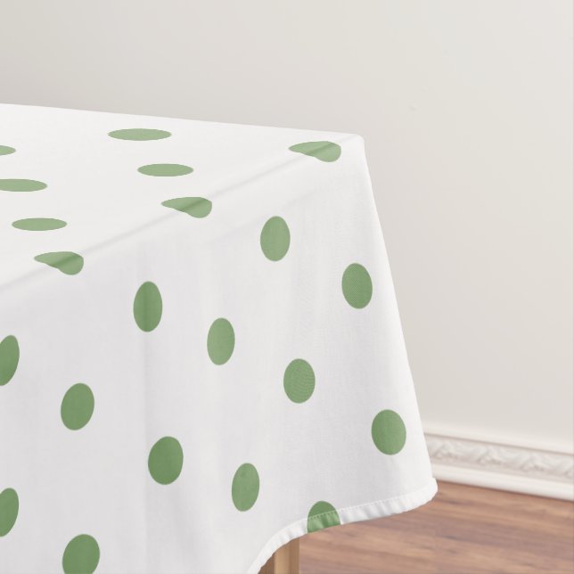 Mantel Lunares blancos verdes (In Situ)