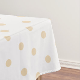 Mantel Lunares de arena blancos