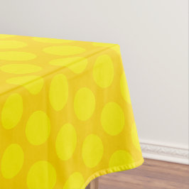 Mantel Lunares de Lujo | Amarillo Moderno y Dorado