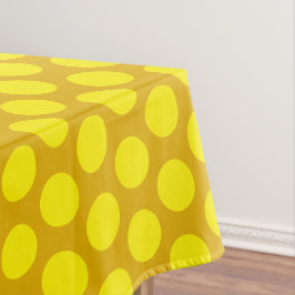 Mantel Lunares Modernos | Elegante Amarillo Mostaza