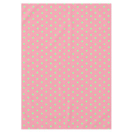 Mantel Lunares verdes rosados
