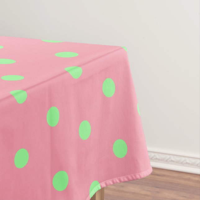 Mantel Lunares verdes rosados (In Situ)