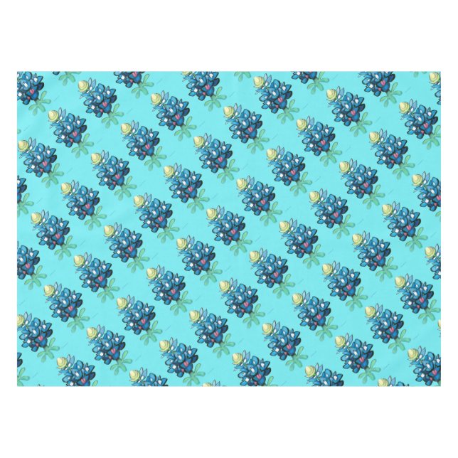 Mantel Lupinos azules (Frente (Horizontal))