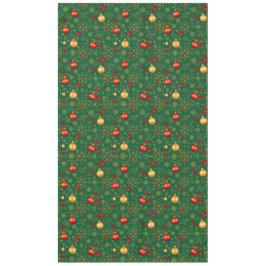 Mantel Luxury Emerald Green Gold Christmas Tablecloth
